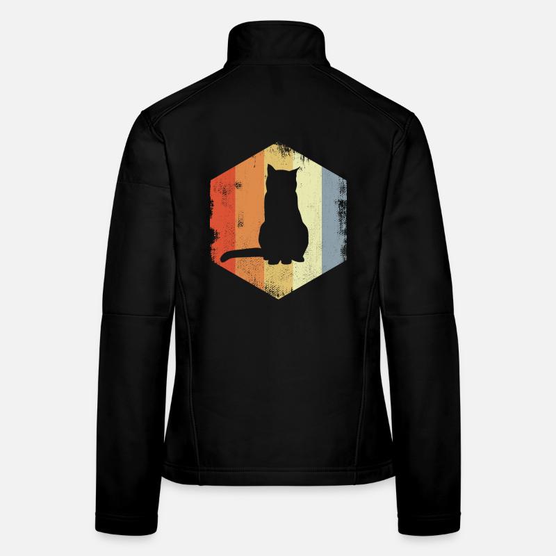 Retro Cat Women's Softshell Jacket