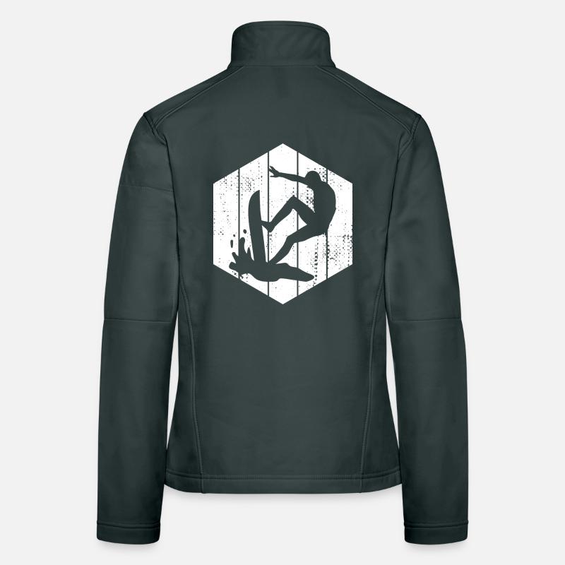 Surfer Sketch Women's Softshell Jacket