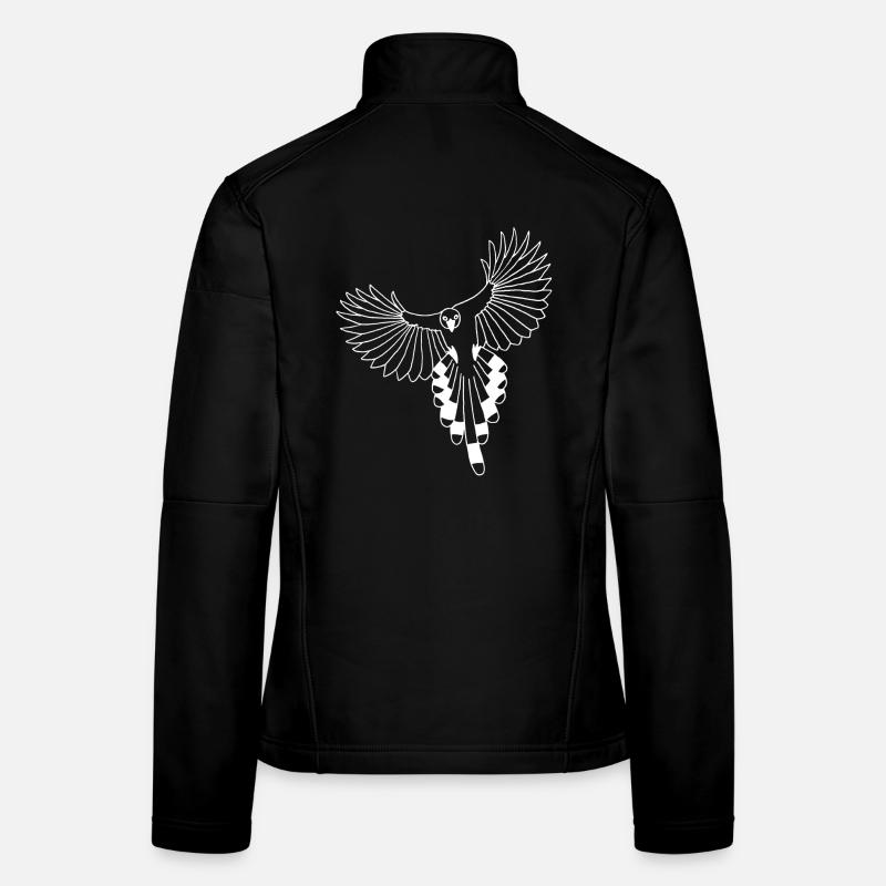 L'envol de l'oiseau blanc Veste en tissu softshell Femme