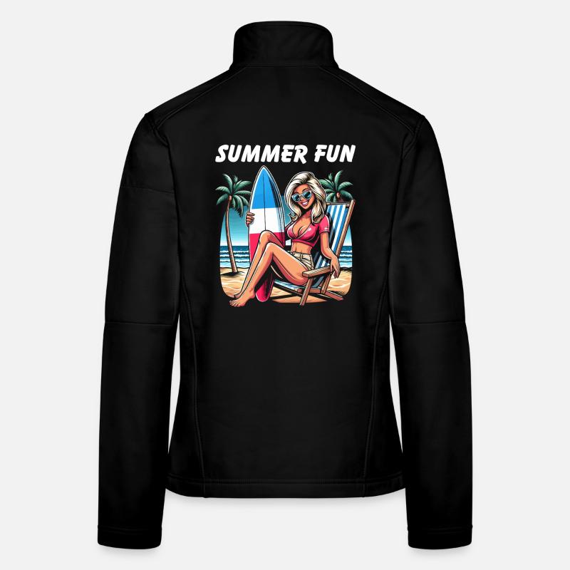 Summer Beach Haute Couture Women's Softshell Jacket