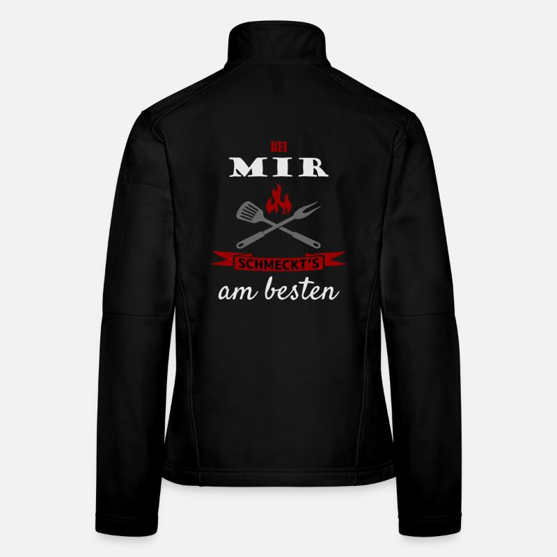 Bei mir schmeckt's am besten Frauen Softshelljacke