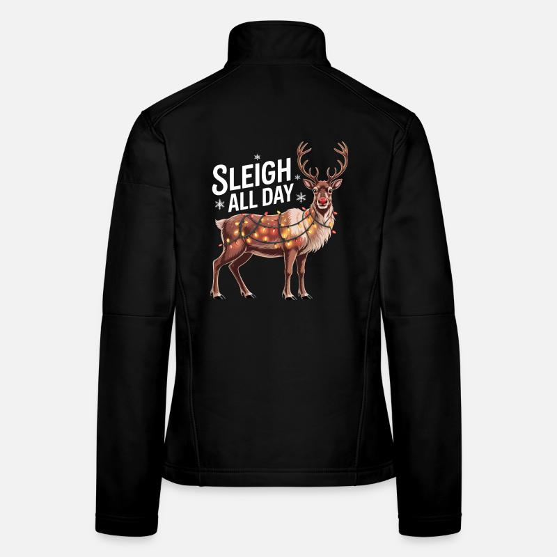 Schlitten den ganzen Tag Frauen Softshelljacke