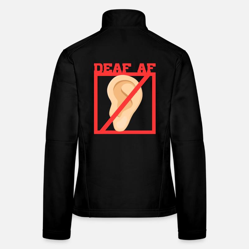 Deaf Deaf Hearing Impairment Women's Softshell Jacket