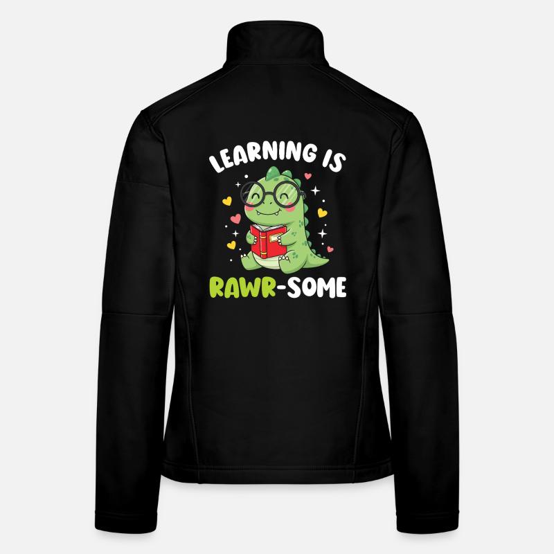 Dinosaurier Kindergarten Grundschulkinder Frauen Softshelljacke