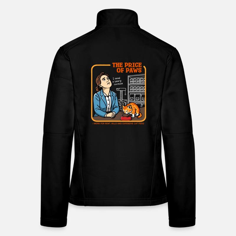 Le prix des pattes Veste en tissu softshell Femme