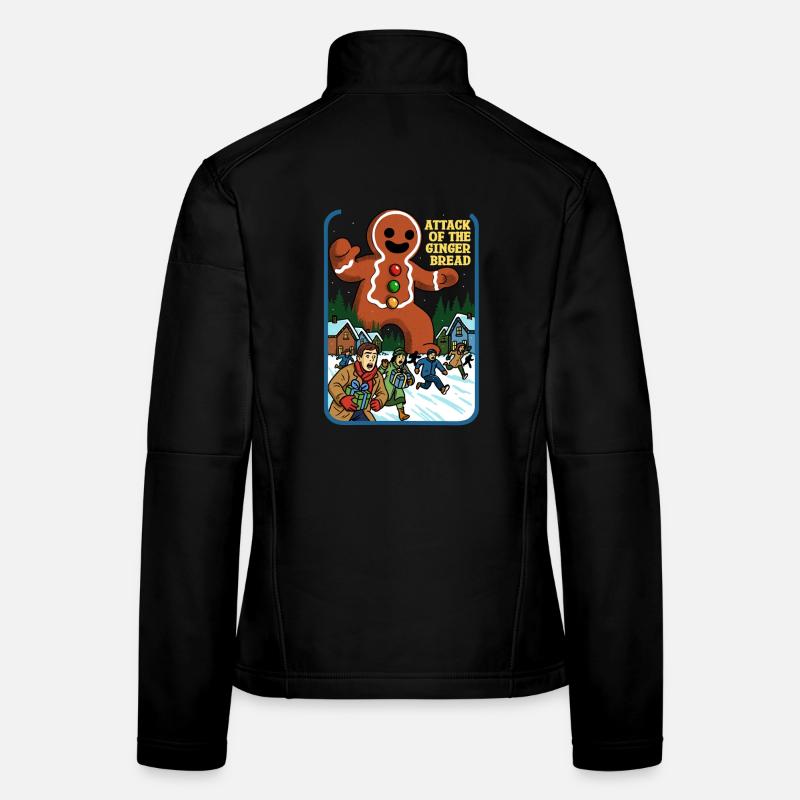 Angriff des Lebkuchens Frauen Softshelljacke