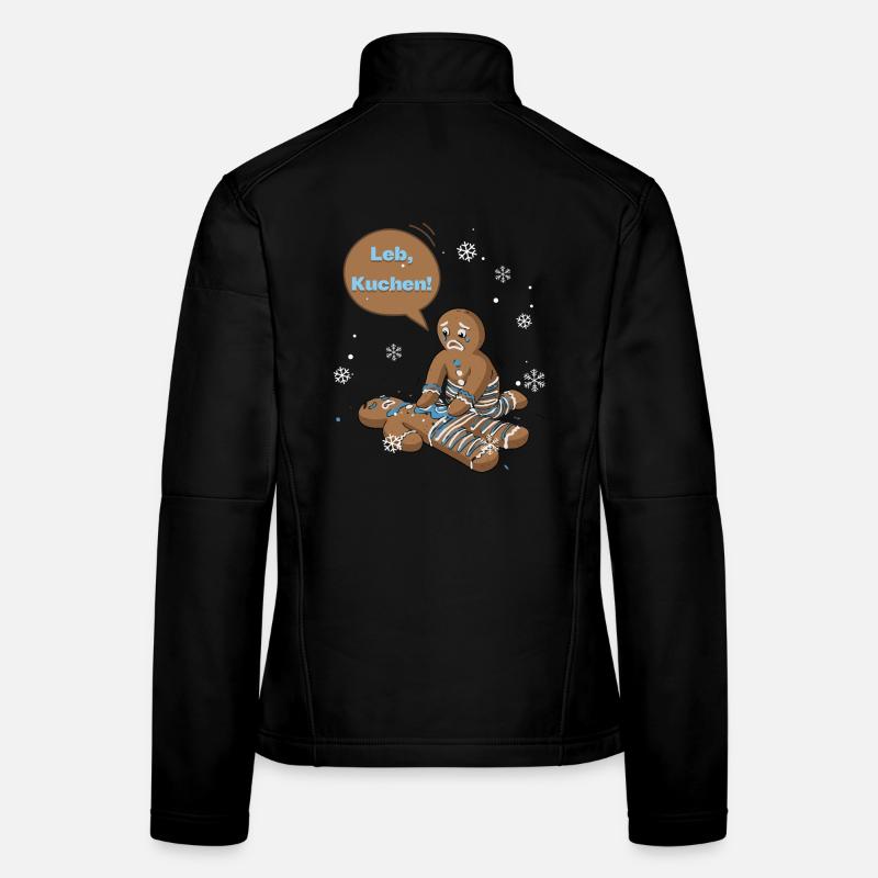 Leb, Kuchen! Winter Gingerbread Duo Frauen Softshelljacke
