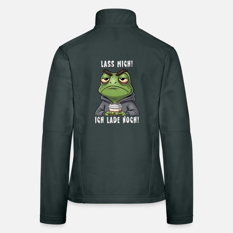 Grumpy Frog Coffee Saying Let Me I Invite Women's Softshell Jacket