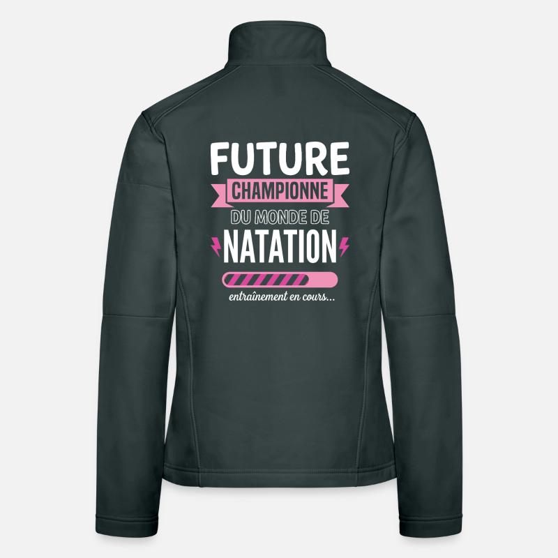 Future Championne De Natation Nageuse Veste en tissu softshell Femme