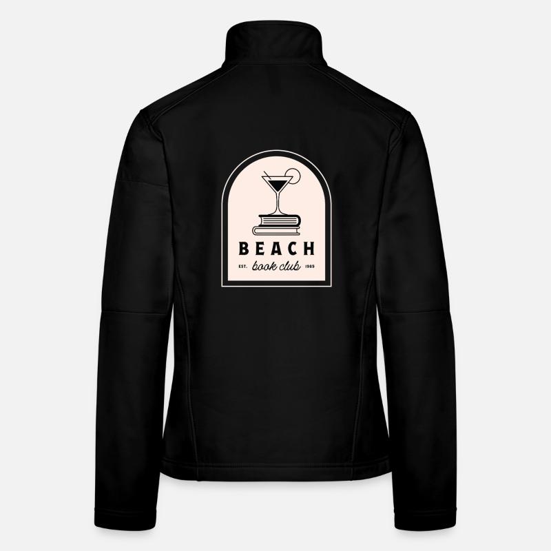 Club de lecture de plage cocktail groupe de lecture drôle Veste en tissu softshell Femme