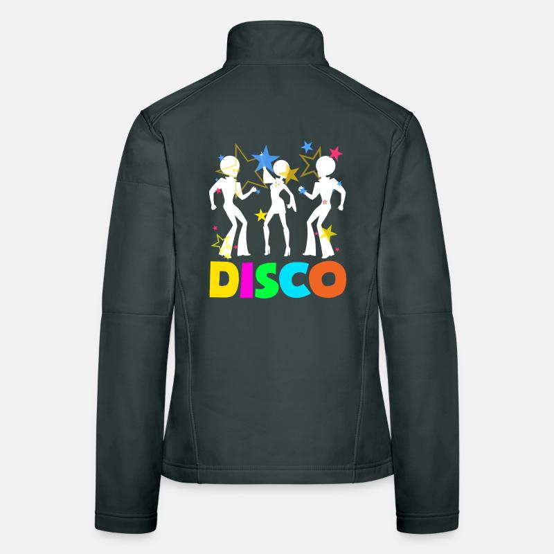 Retro Back to the 80s Vintage Design Frauen Softshelljacke