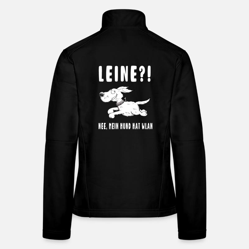Leine - Nee mein Hund hat WLAN - Hunde - Geschenk Frauen Softshelljacke