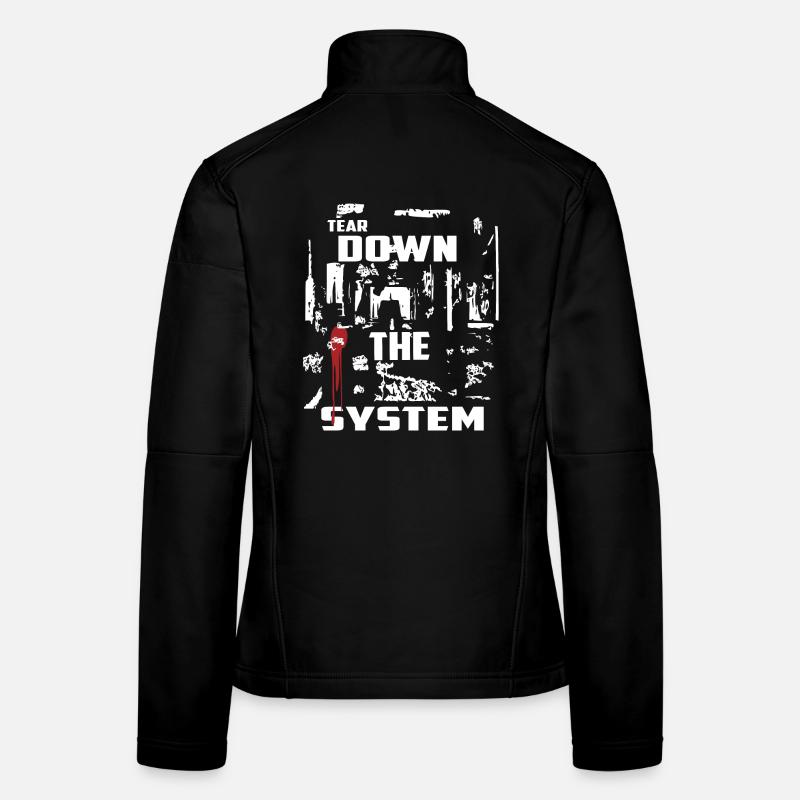 Détruire le système Veste en tissu softshell Femme