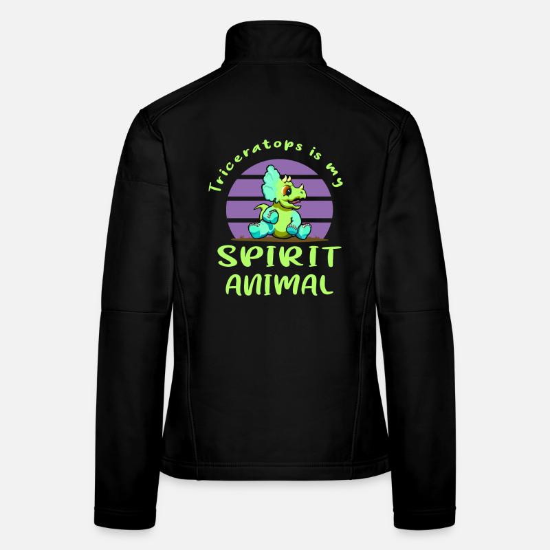 Tricératops Veste en tissu softshell Femme