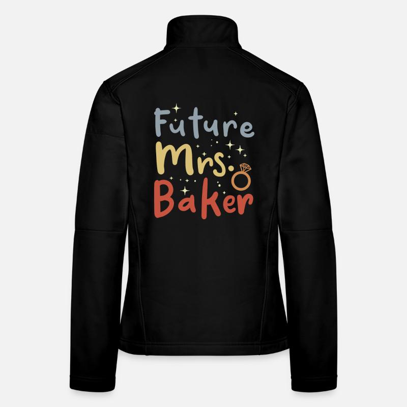 Femme Baker Look Vintage Veste en tissu softshell Femme