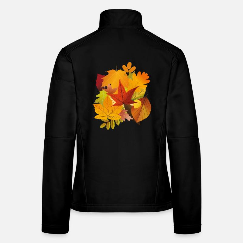 Herbstlaub Frauen Softshelljacke