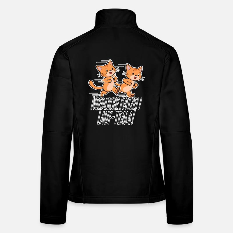 Cute Cats Running Team! Women's Softshell Jacket