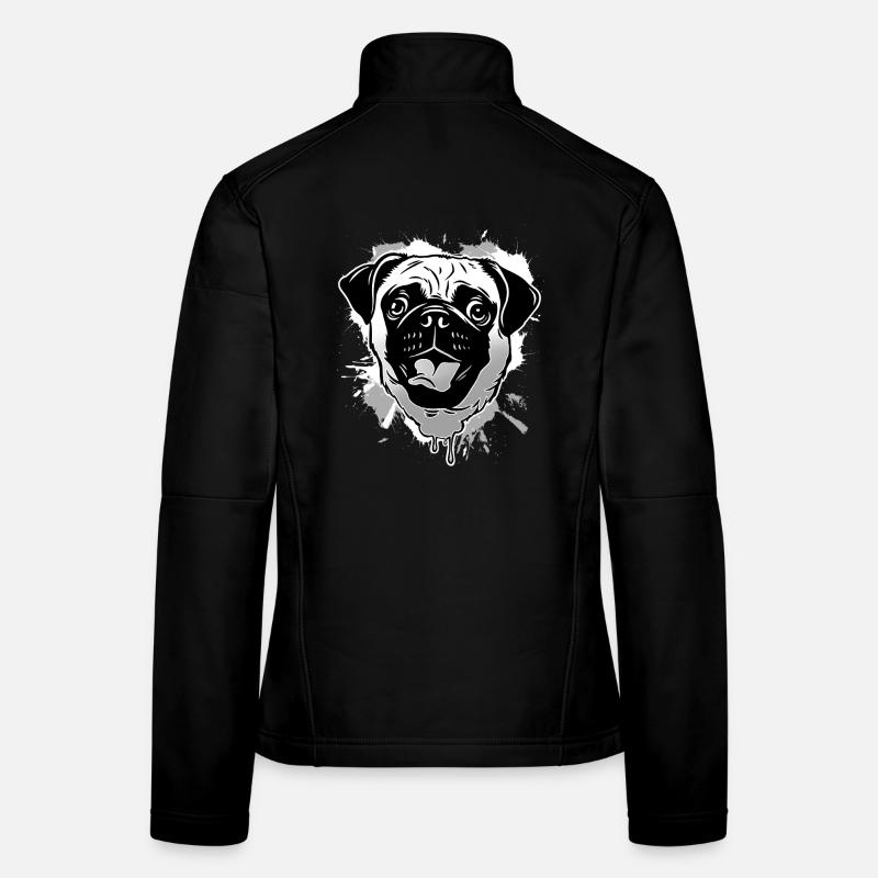 Mops Frauen Softshelljacke