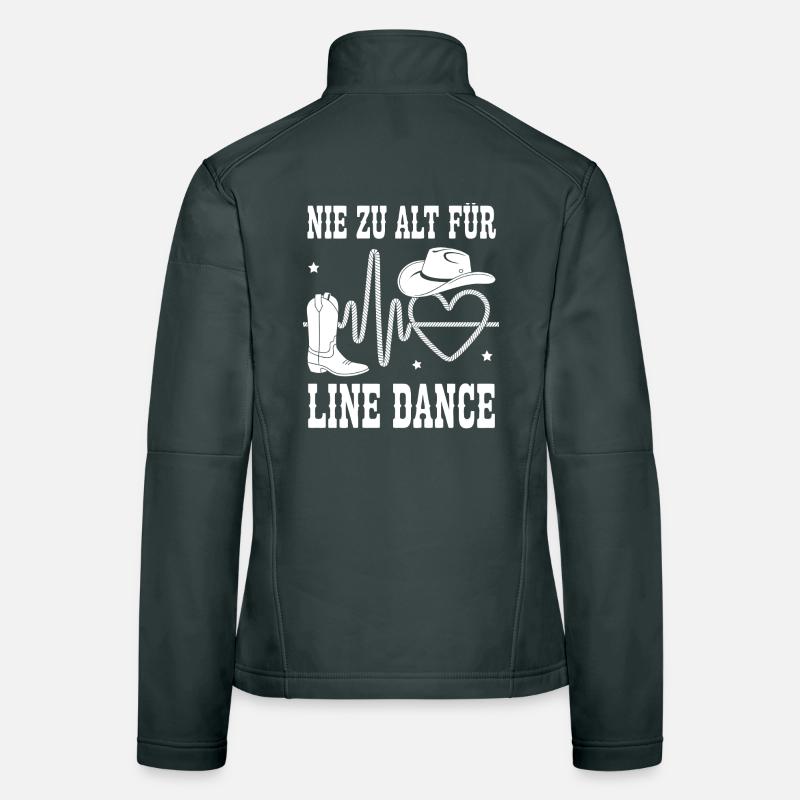 Never too old for line dancing Women's Softshell Jacket