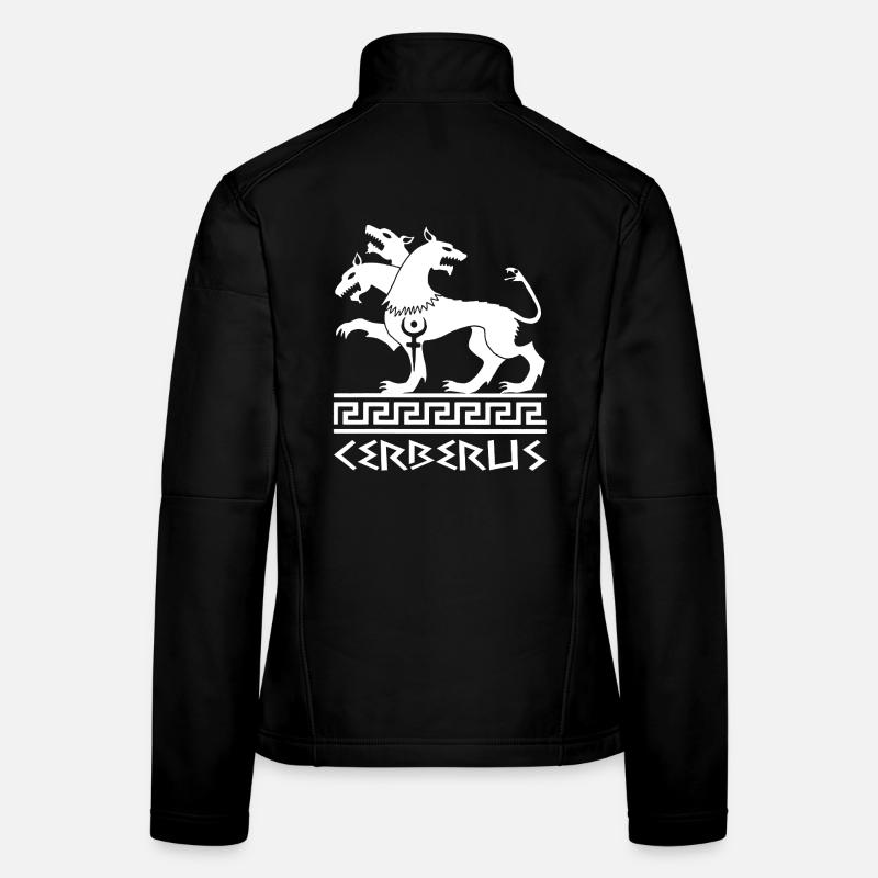 White Cerberus Dog Women's Softshell Jacket