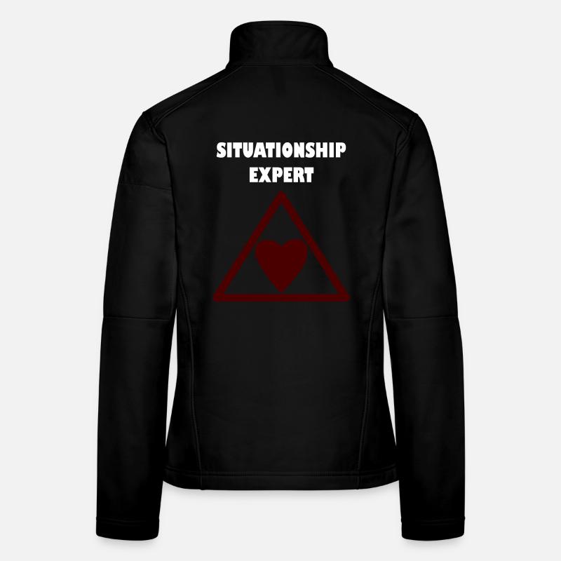 Relationship expert in the triangle Women's Softshell Jacket