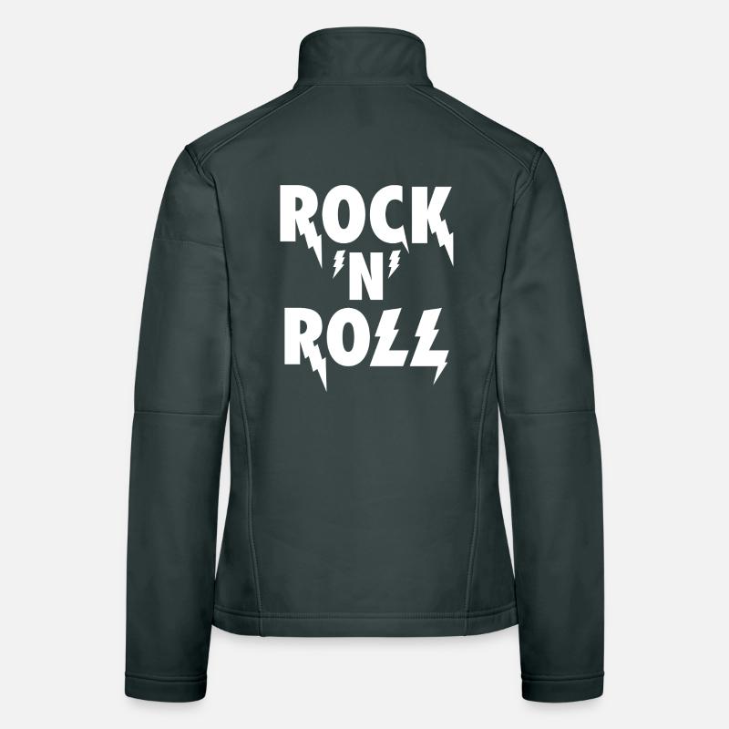 Rock'N'Roll Blitz-Emblem Frauen Softshelljacke
