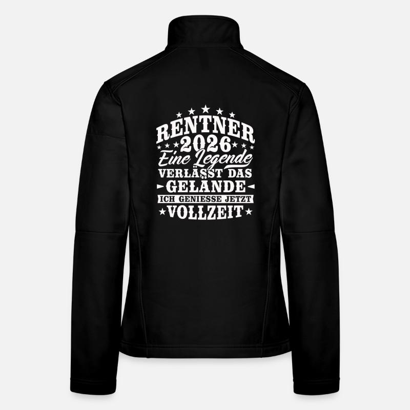 Rentner 2026 Rente Ruhestand Geschenk Frauen Softshelljacke