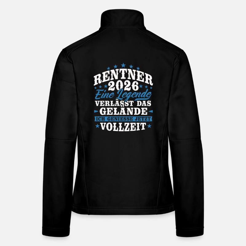 Rentner 2026 Rente Ruhestand Geschenk Frauen Softshelljacke