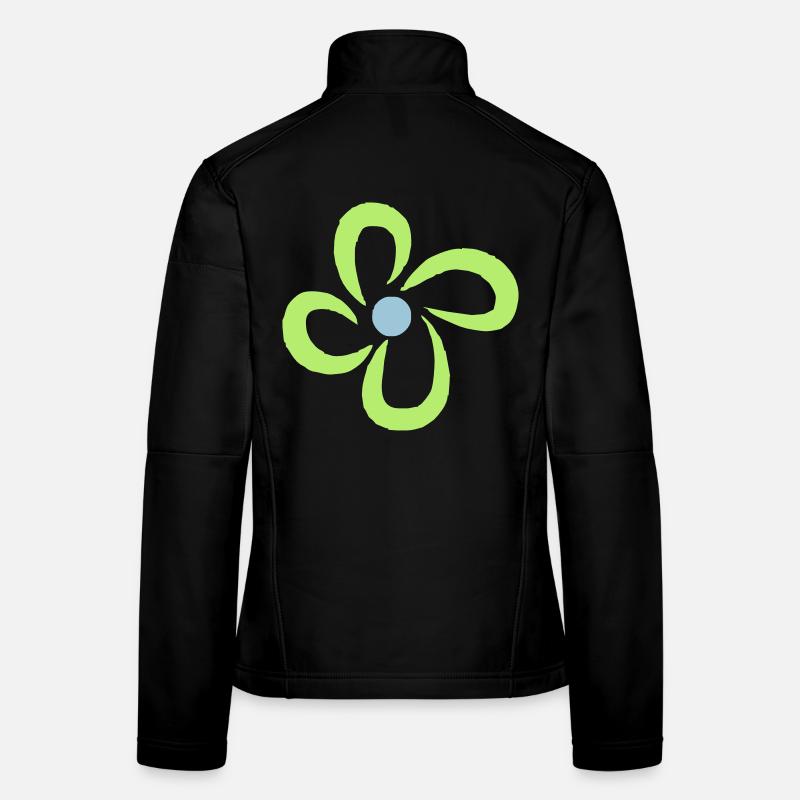 fleur Veste en tissu softshell Femme