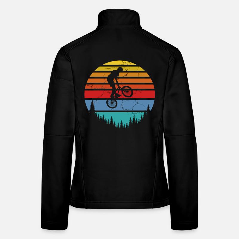 Fahrradfahrer, Biker Frauen Softshelljacke