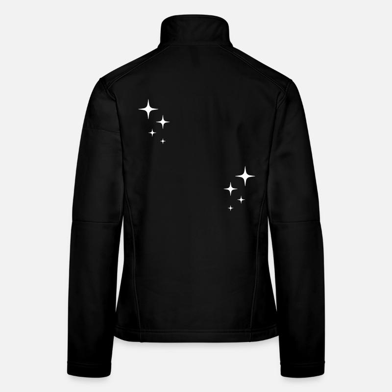 Funkeln Glitzer Sterne - Frauen Softshelljacke - Schwarz