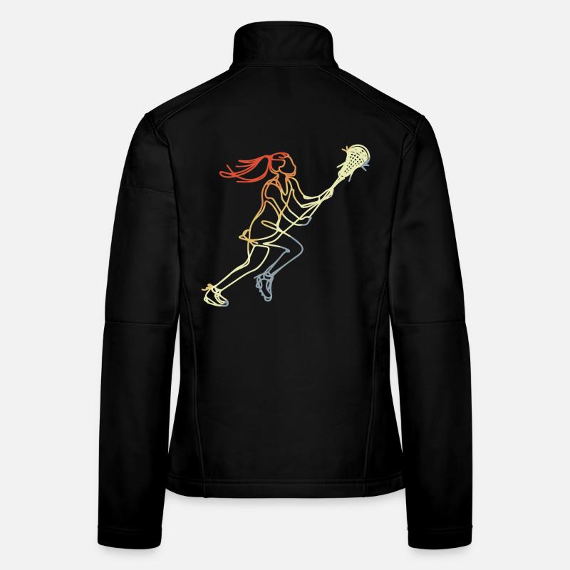 Filles Lacrosse Style Rétro Veste en tissu softshell Femme