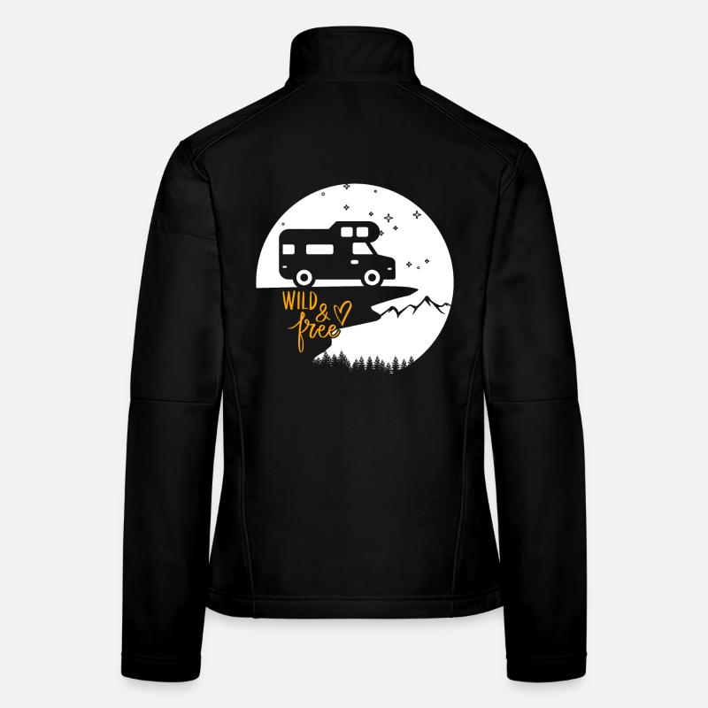 Vanlife & Camper Lifestyle Design Frauen Softshelljacke