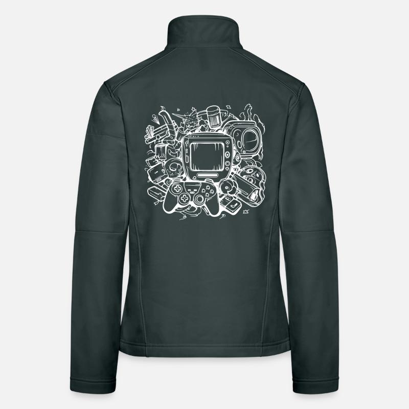 PC Gaming Grafik Frauen Softshelljacke
