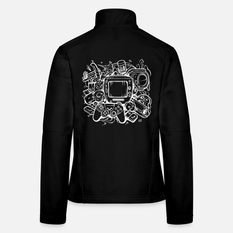 PC Gaming Graphics Women's Softshell Jacket