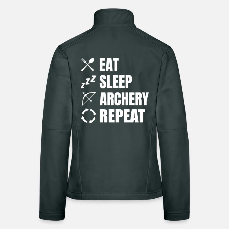 Eat Sleep Archery Repeat Women's Softshell Jacket
