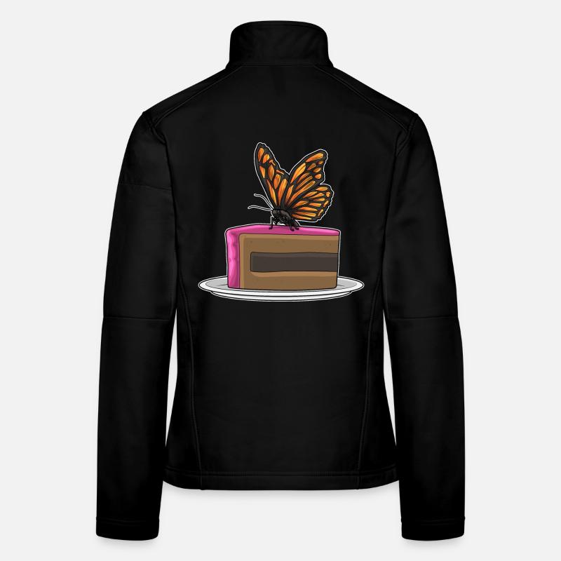 Gâteau Papillon Veste en tissu softshell Femme