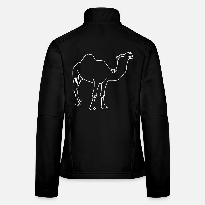 Dromedar lineart Frauen Softshelljacke