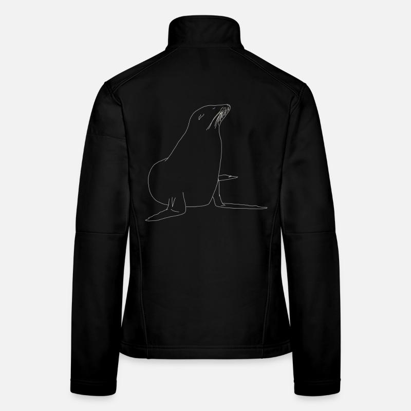 Seal lineart Women's Softshell Jacket