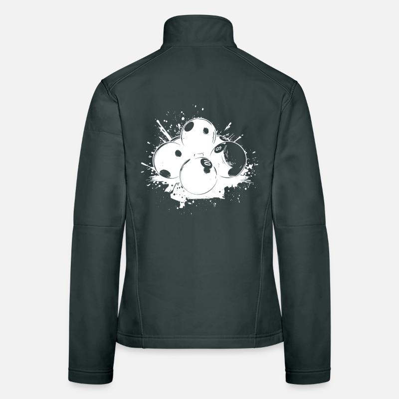 Billardkugeln Graffiti Frauen Softshelljacke