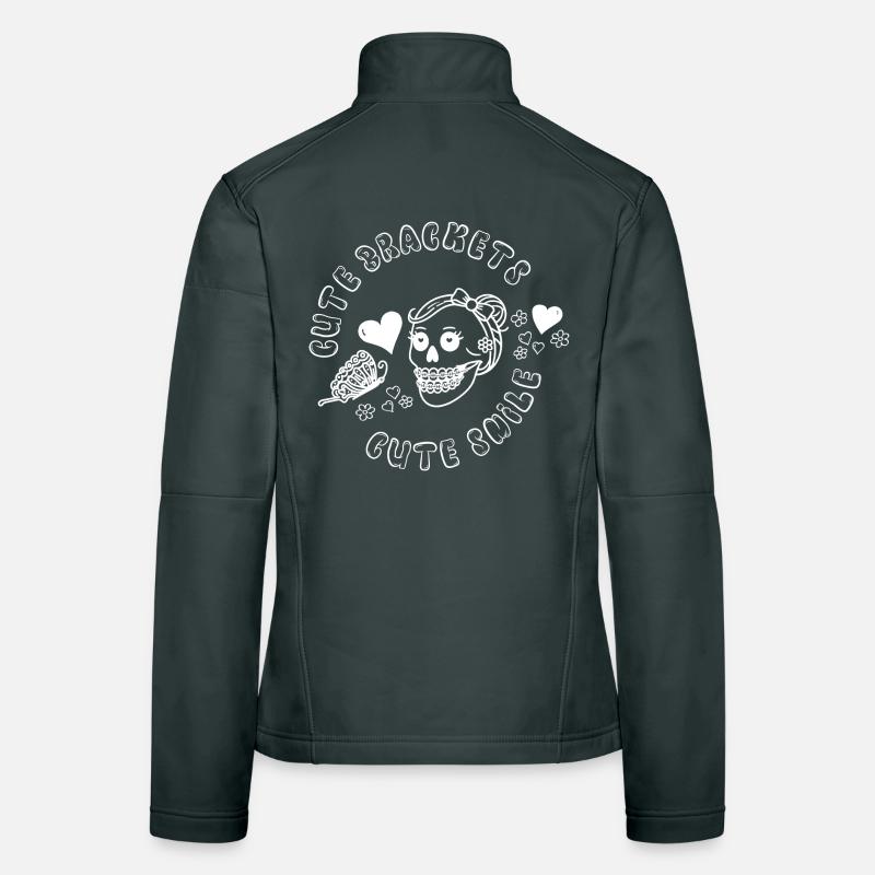 Zahnspange Mädchen cool goth Frauen Softshelljacke