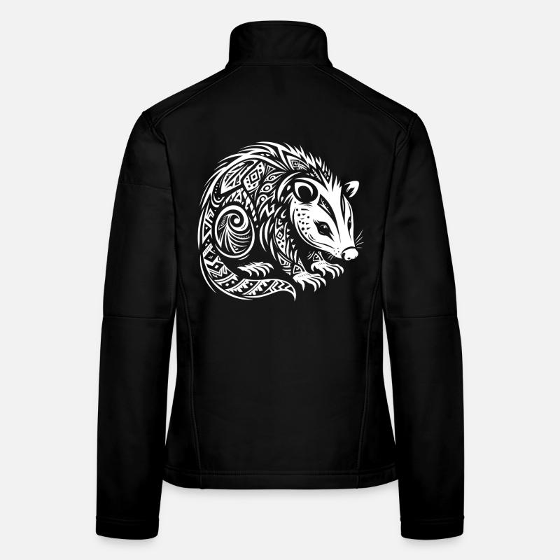 Opossum tribal Veste en tissu softshell Femme
