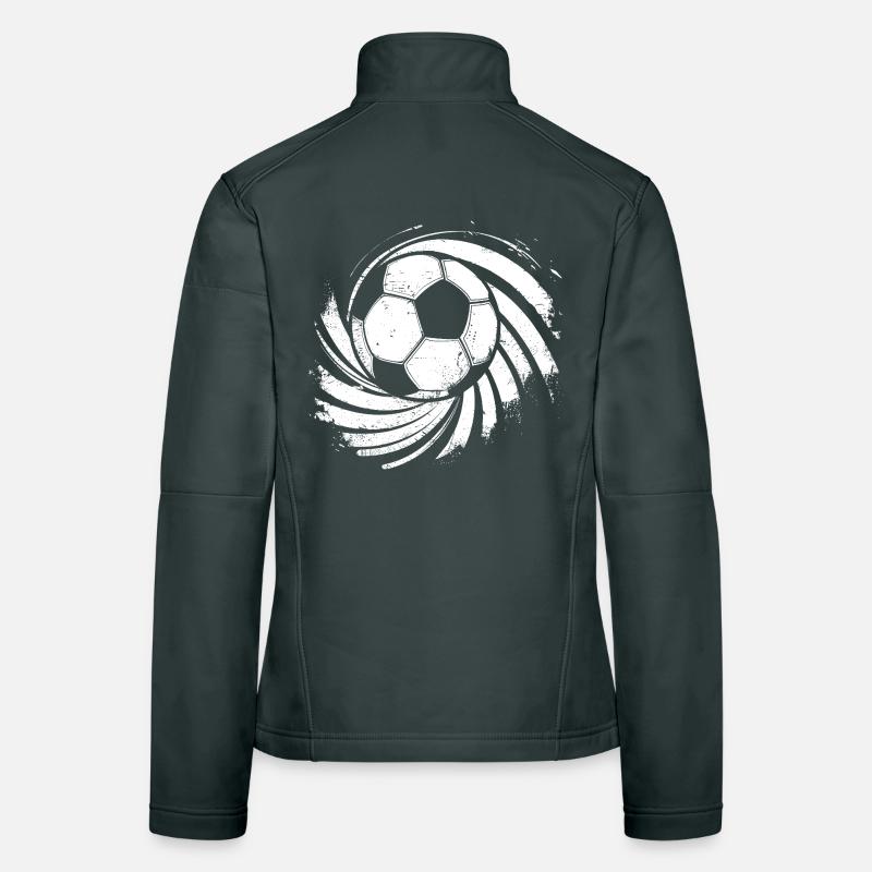 Soccer Drawing Women's Softshell Jacket