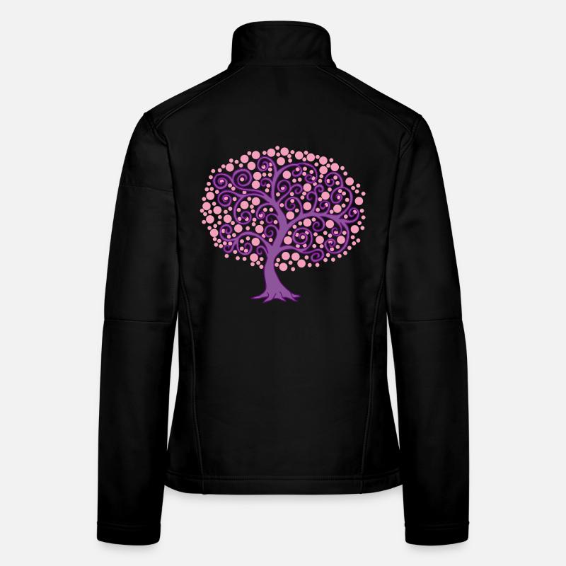Nature en fleur Veste en tissu softshell Femme