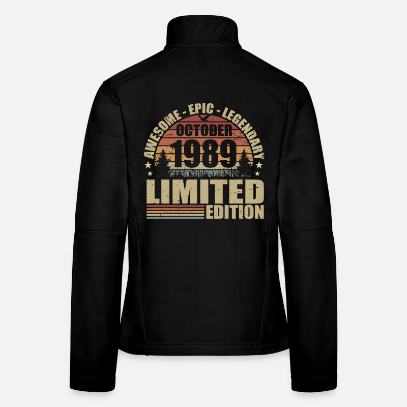 36th Retro Anniversary October 1989 - October 1989 Women's Softshell Jacket