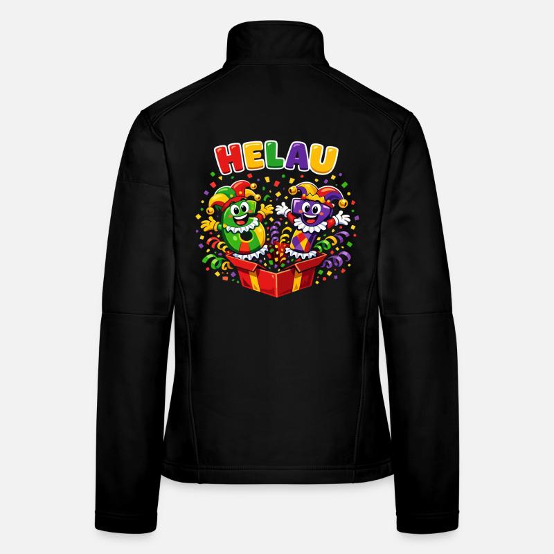67 Six Seven meme Clown Helau Carnaval Veste en tissu softshell Femme