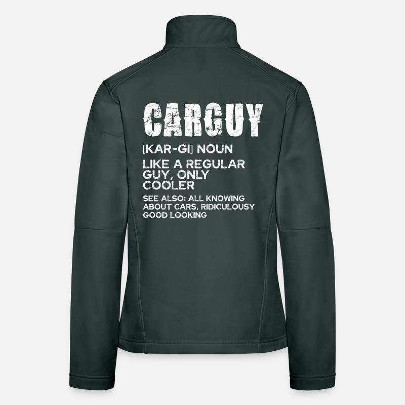 CarGuy Distressed Typography Women's Softshell Jacket