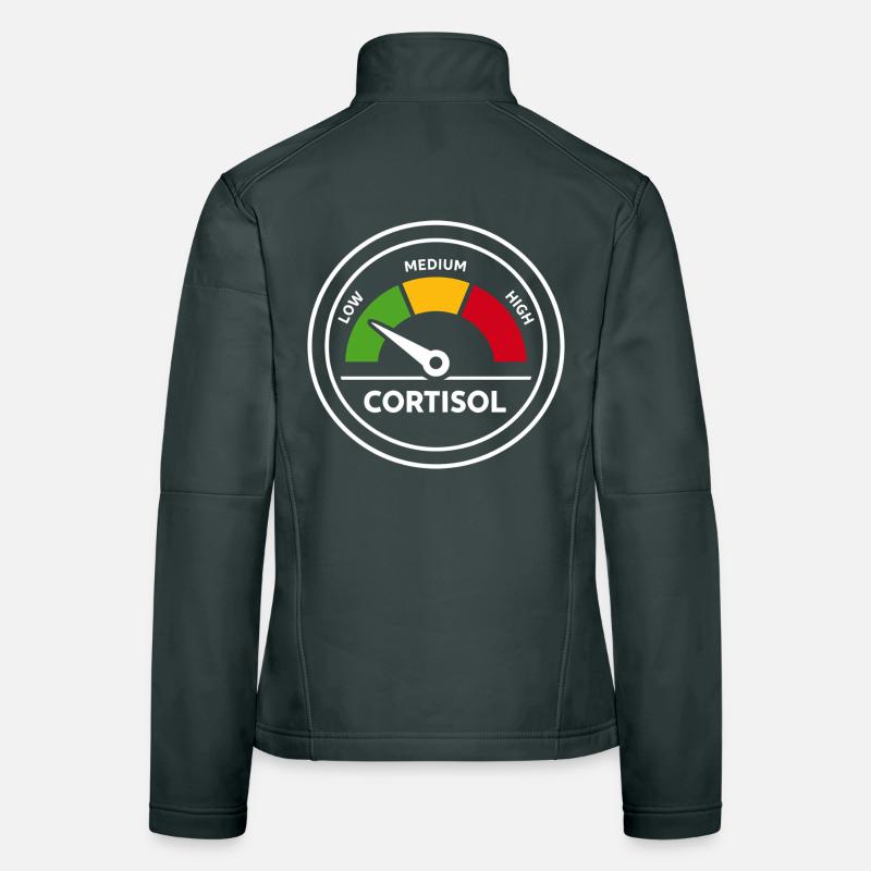 Cortisol Messgerät Lustig Hormone Geschenk Frauen Softshelljacke