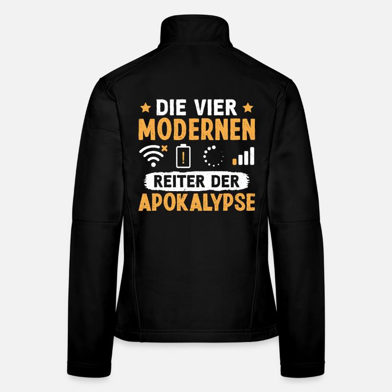 Nerd LES QUATRE CAVALIERS DE L’APOCALYPSE MODERNE Veste en tissu softshell Femme