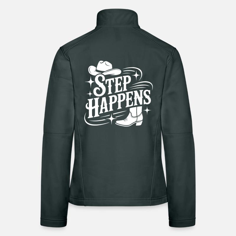 Step Happens Western Line Dance Women's Softshell Jacket